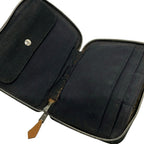 Hermes Bifold Wallet Fourre Tout Purse PM Black Gray Zip Around — view 3