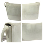 Loewe Anagram White Off Gold Leather Shoulder Bag Pochette — view 5