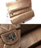 Chanel Chain Shoulder Bag Quilted 2.55 Silver Double Flap — view 9
