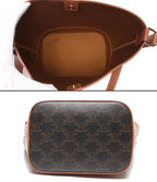 Celine Shoulder Bag Crossbody Small Bucket Triomphe Canvas — view 3