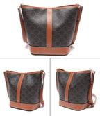 Celine Shoulder Bag Crossbody Small Bucket Triomphe Canvas — view 2
