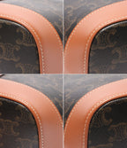 Celine Shoulder Bag Crossbody Small Bucket Triomphe Canvas — view 5