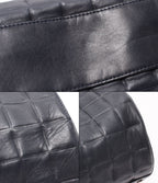 Chanel Tote Silver Choco Bar Lambskin — view 8