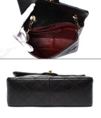 Chanel Chain Shoulder Bag Gold Quilted 20 Single Flap — view 3