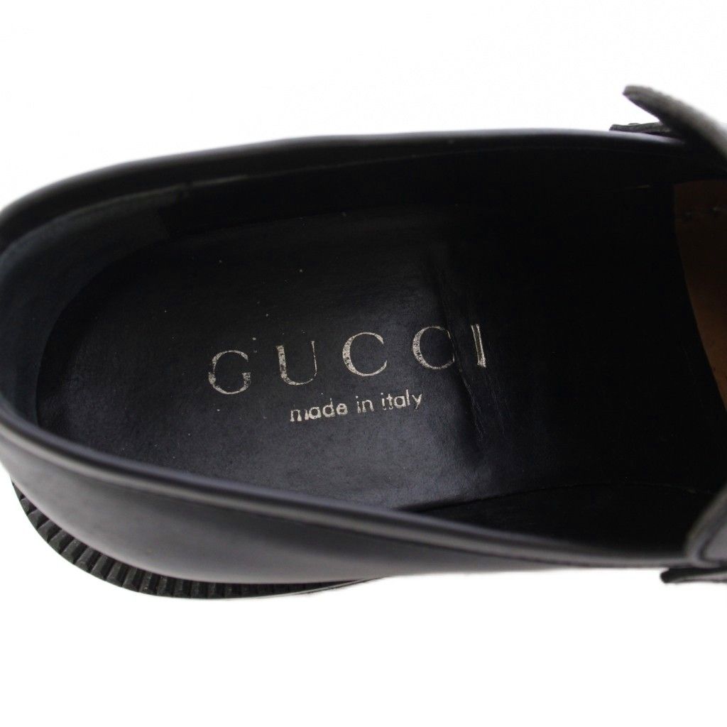 Gucci Horsebit Loafers Leather 40 Black TK — view 9