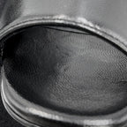 Hermes Sandals Ma Roulis 45 Nappa Leather 37 Heels Shoes Black — view 9