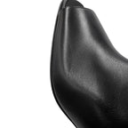 Hermes Sandals Ma Roulis 45 Nappa Leather 37 Heels Shoes Black — view 6