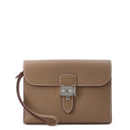 Hermes Clutch Sac a Depeche 24 Etoupe Silver Epsom