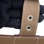 Hermes Clutch Sac a Depeche 24 Etoupe Silver Epsom — view 7