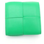 Bottega Veneta Intrecciato Coin Case Bifold Wallet Green — view 2