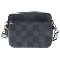 Louis Vuitton Damier Graphite Trio Messenger Bag Black Noir Silver
