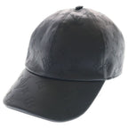 Louis Vuitton Monogram Shadow Leather Baseball Cap Hat Black