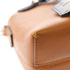 Fendi by the Way Small Mini Shoulder Bag Brown Leather Silver — view 6