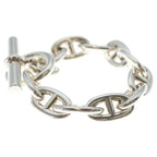 Hermes Chaine D'ancre TGM 11 Pieces Silver Chain Necklace — view 4