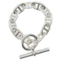 Hermes Chaine D'ancre TGM 11 Pieces Silver Chain Necklace