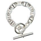 Hermes Chaine D'ancre TGM 11 Pieces Silver Chain Necklace