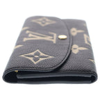Louis Vuitton Portefeuille Empreinte Noir Cles Mubicolor Flap Wallet Black — view 3