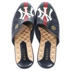 Gucci New York Yankees Princetown Leather Slipper New Prince Town Slippers Black — view 4
