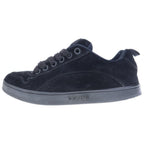 Celine Triomphe Huntington Suede Lace Up Low Cut Sneakers Black