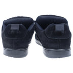 Celine Triomphe Huntington Suede Lace Up Low Cut Sneakers Black — view 3