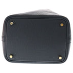 Hermes Picotin Lock PM Taurillon Clemence Leather Handbag Gold Black — view 4