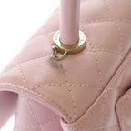Chanel Coco Handle 24 XS 2-Way Shoulder Bag Chain Pink Gold — view 6