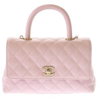 Chanel Coco Handle 24 XS 2-Way Shoulder Bag Chain Pink Gold