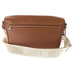 Louis Vuitton Epi XL Montsouris Messenger Bag Brown Leather Silver — view 2