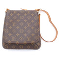 Louis Vuitton Monogram Musette Salsa Mini Shoulder Bag Brown Leather Gold