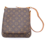 Louis Vuitton Monogram Musette Salsa Mini Shoulder Bag Brown Leather Gold