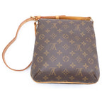 Louis Vuitton Monogram Musette Salsa Mini Shoulder Bag Brown Leather Gold — view 2