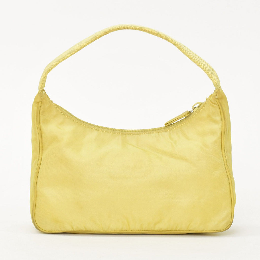 Prada Hand Handbag Mini Andbag Pouch Nylon Yellow — view 2