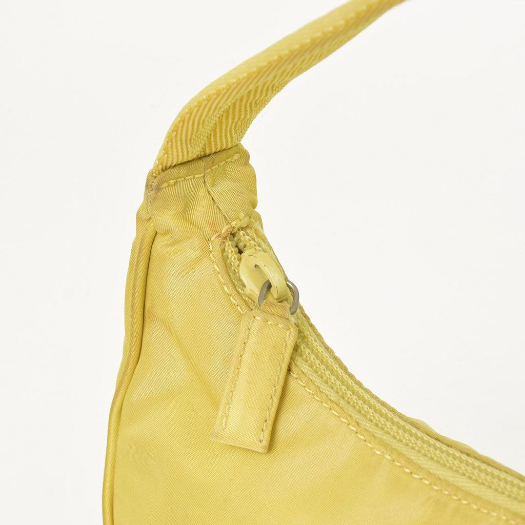 Prada Hand Handbag Mini Andbag Pouch Nylon Yellow — view 6