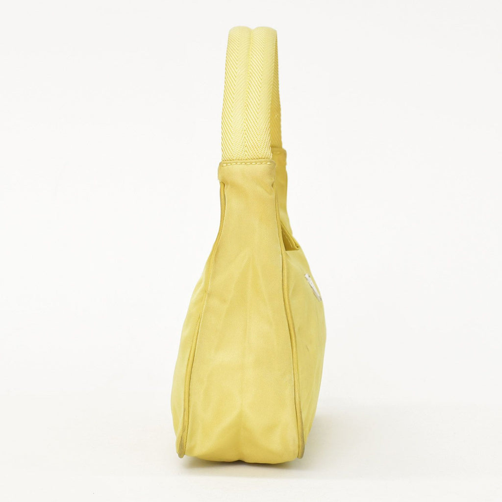 Prada Hand Handbag Mini Andbag Pouch Nylon Yellow — view 4