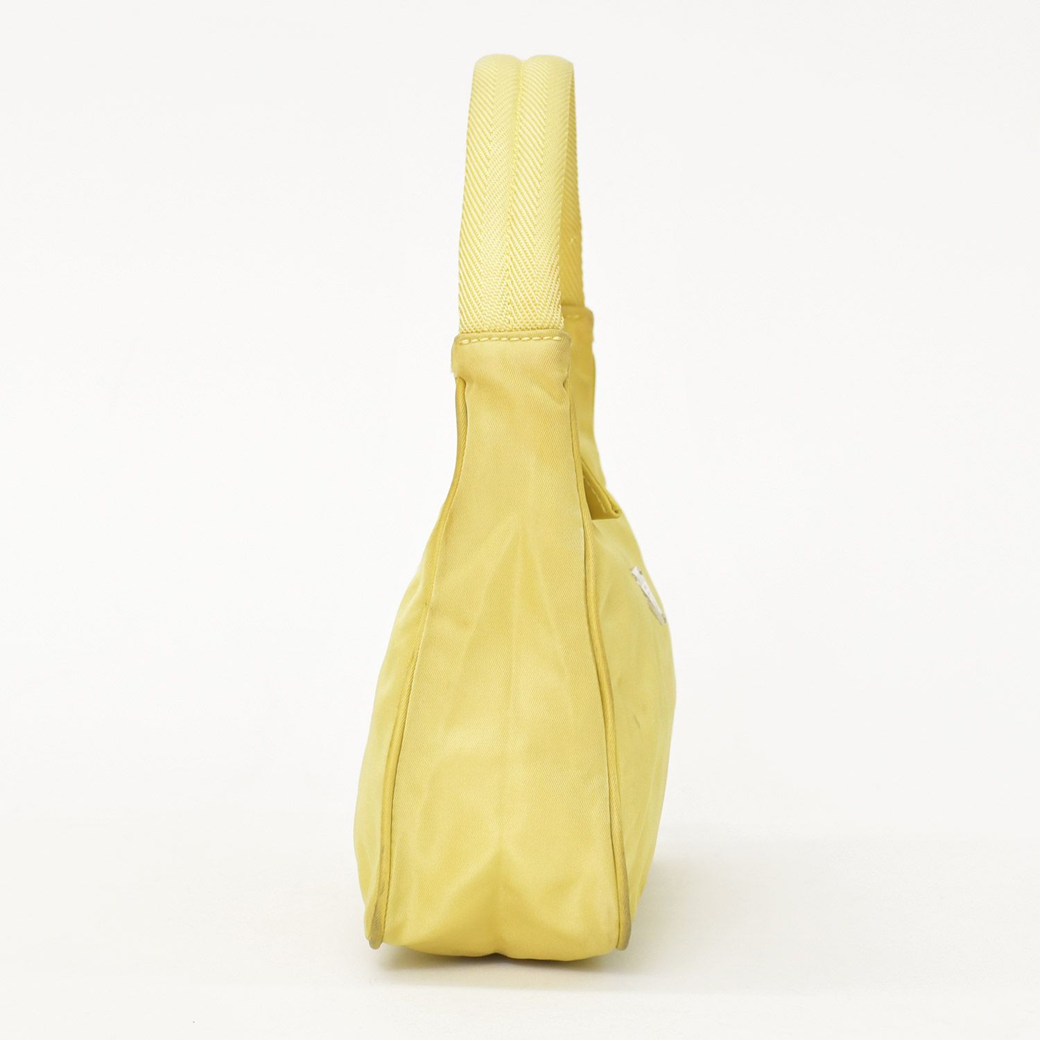Prada Hand Handbag Mini Andbag Pouch Nylon Yellow — view 4