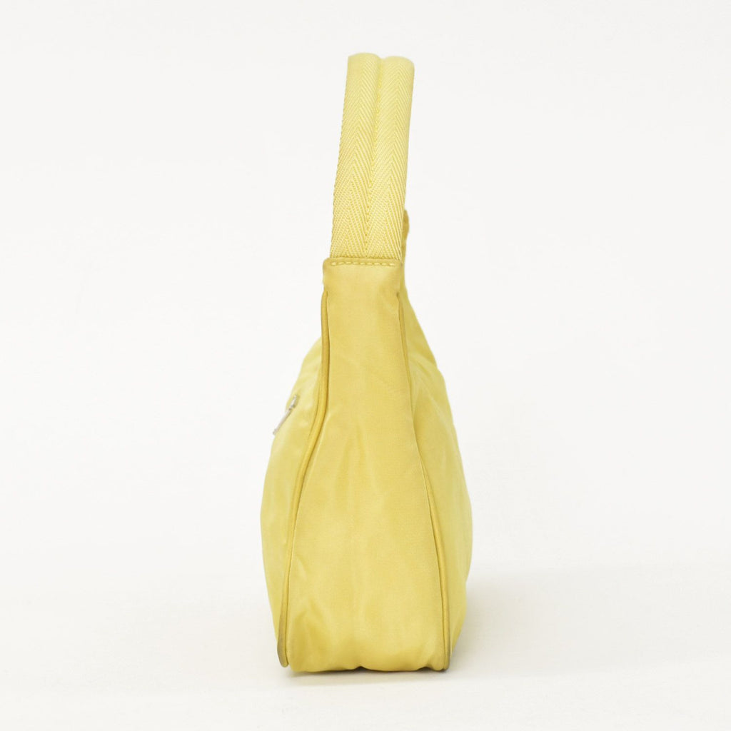 Prada Hand Handbag Mini Andbag Pouch Nylon Yellow — view 3