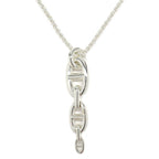 Hermes Necklace Chaine D'ancre Enchainee GM Silver