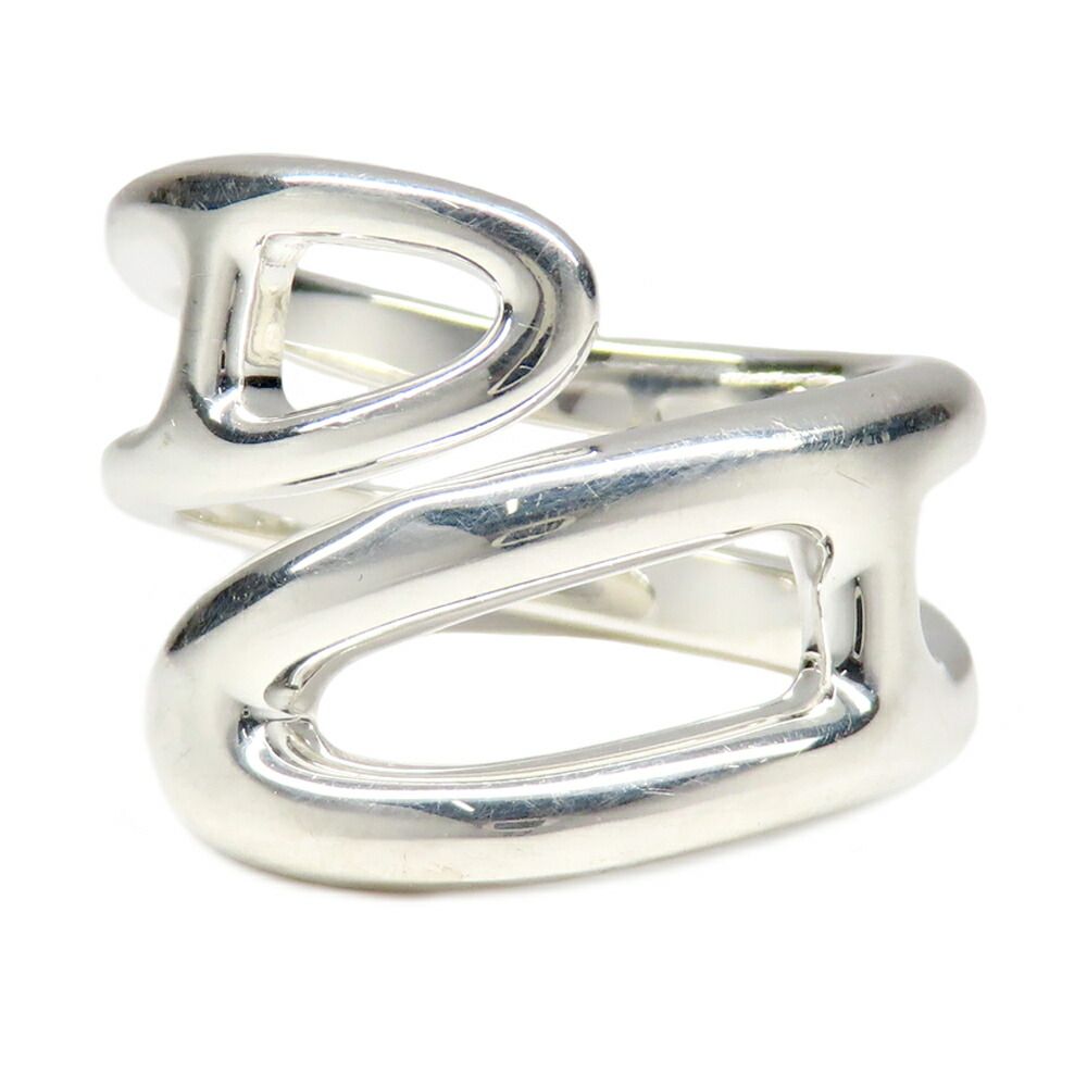 Hermes Ring Chaine D'ancre Punk 53 Silver