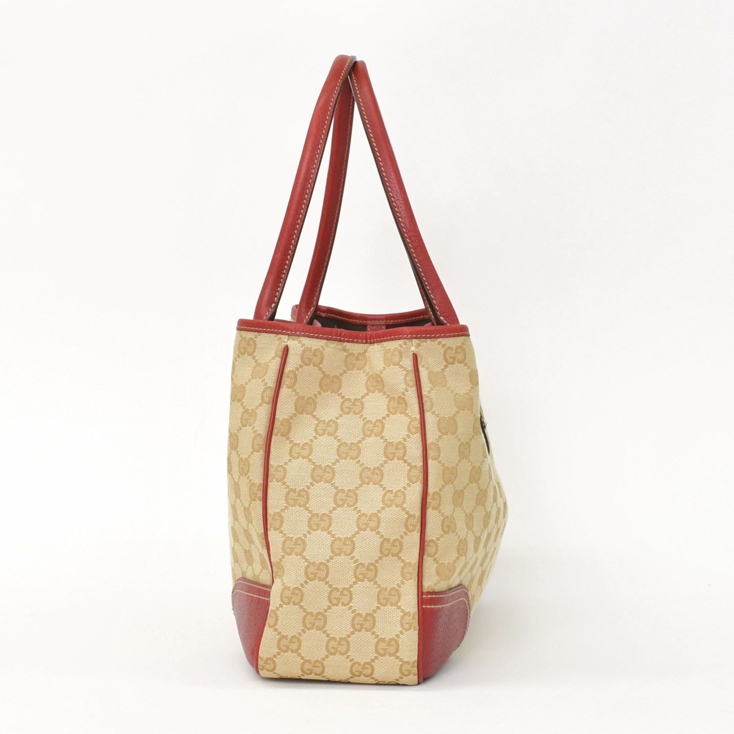 Gucci Handbag GG Canvas Sherry Line Leather Beige — view 4