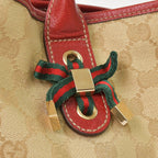 Gucci Handbag GG Canvas Sherry Line Leather Beige — view 5