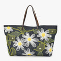 Fendi Handbag Denim Flower Applique Navy