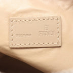 Fendi Handbag Zucchino Beige Canvas Leather Pouch — view 4
