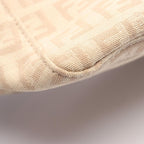 Fendi Handbag Zucchino Beige Canvas Leather Pouch — view 8