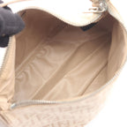 Fendi Handbag Zucchino Beige Canvas Leather Pouch — view 3