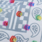 Hermes Scarf Carre 60 Sangles en Zigzag Banbana Rainbow Dot Silk — view 4