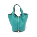 Hermes Handbag Picotin Lock PM Vert Verone Leather