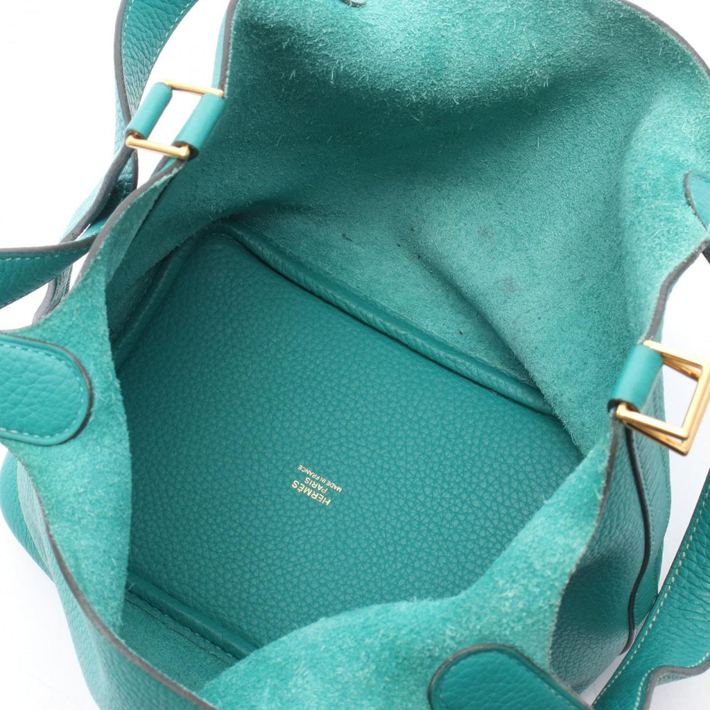 Hermes Handbag Picotin Lock PM Vert Verone Leather — view 3