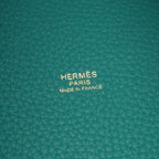 Hermes Handbag Picotin Lock PM Vert Verone Leather — view 4