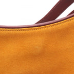 Loewe Tote Anagram Yellow Bordeaux Suede Leather Mini — view 7