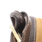 Loewe Shoulder Bag Anagram Beige Suede Leather — view 7